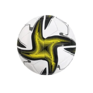 Ballon foot - Balle étoilée jaune